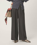 UNITED ARROWS green label relaxing ニーハイワイドパンツ マシンウォッシャブル ストレッチ 帯電防止 …