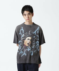 ROYAL FLASH SAINT MICHAEL/Zg}CP/SS TEE/MEDUSA/BLACK CtbV gbvX Jbg\[ETVc ubNyz