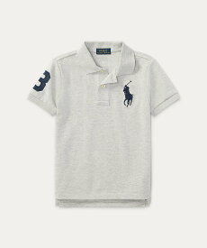 POLO RALPH LAUREN (ボーイズ 2才~7才)Big Pony コットン メッシュ ポロシャツ ラルフローレン トップス ポロシャツ グレー【送料無料】