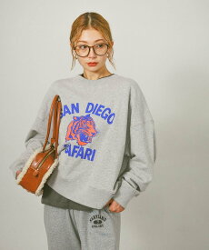 BAYFLOW 【RUSSELL ATHLETIC (ラッセルアスレティック)】別注プリントスウェット ベイフロー トップス スウェット・トレーナー ネイビー グレー【送料無料】