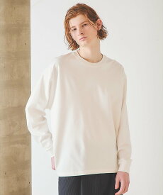 ABAHOUSE LASTWORD コットンポンチ モダンフィット ロンT / オーバーサイズ【予約】 アバハウス トップス カットソー・Tシャツ ホワイト ブラック【送料無料】