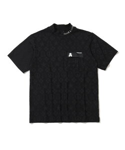 MARK & LONA Imperial Jacquard Mock Tee �b MEN �}�[�N�A���h���i �g�b�v�X �J�b�g�\�[�ET�V���c �u���b�N �J�[�L�O���[���y���������z
