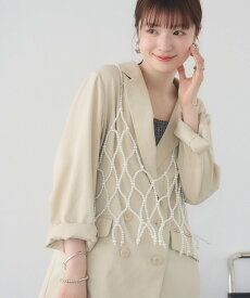 casita 【別注/WEB限定】ビーズビスチェ レトロガール トップス その他のトップス ホワイト シルバー ブラック