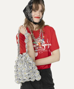 HEY! Mrs ROSE HEY! Mrs ROSE/YOYO QUILT�o�b�O �L���Z���[�j �o�b�O �n���h�o�b�O �V���o�[ �u���b�N�y���������z
