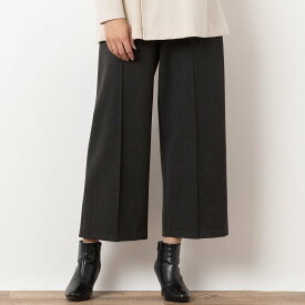 missel [あったか素材]両面起毛ピンタックワイドパンツ ミゼール パンツ その他のパンツ グレー ホワイト ベージュ【送料無料】