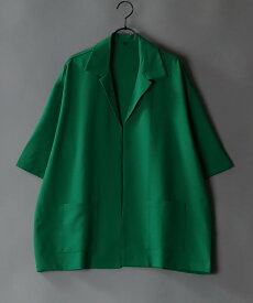 【SALE／30%OFF】SITRY シャツ メンズ 半袖 リネンライク ドレープ オープンカラー シャツ シトリー トップス シャツ・ブラウス カーキ グリーン ブラック グレー