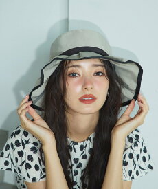 TOCCA 【UV99%以上カット・吸水速乾・抗菌防臭・洗える・サイズ調整可・強撥水】FRILL RAIN HAT レインハット トッカ 帽子 ハット ネイビー ベージュ ブラック【送料無料】