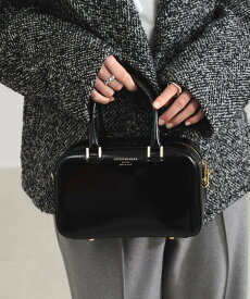 Demi-Luxe BEAMS CHRISTIAN VILLA / スクエア ボストン バッグS デミルクス ビームス バッグ トートバッグ ブラック【送料無料】