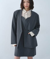 楽天市場】グレー（柄ストライプ）（コート・ジャケット｜レディース 