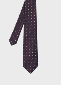 Paul Smith "Geometric Motif" タイ ポール・スミス スーツ・フォーマル ネクタイ・蝶ネクタイ ネイビー【送料無料】