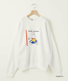 【SALE／50%OFF】BEAUTY&YOUTH UNITED ARROWS ＜info. BEAUTY&YOUTH＞ miffy スーパービッグ クルーネック スウェット ユナイテッドアローズ アウトレット トップス カットソー・Tシャツ ホワイト グレー【送料無料】