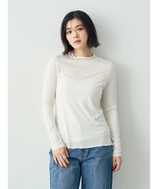 【SALE／20%OFF】YECCA VECCA ハイネックカットソー/24SS イェッカヴェッカ トップス カットソー・Tシャツ ホワイト ブラック【送料無料】