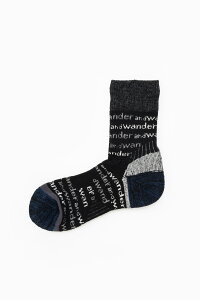and wander and wander wool socks �A���h�����_�[ �V���[�Y�E�C ���̑��̃V���[�Y�E�C �u���b�N �O���[�y���������z