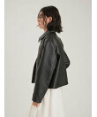 ヴィンテージフェイクレザーブルゾン