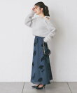 【最強愛されニット】へアリーウールカシミヤ混ワンショルリボンニット