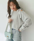【最強愛されニット】へアリーウールカシミヤ混ワンショルリボンニット