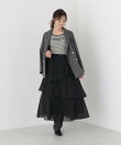 <a/mie>ロゴ刺繍リブニット