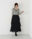 <a/mie>ロゴ刺繍リブニット