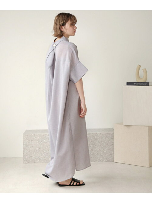 Bou Jeloud Web限定 ウェーブボタンロール衿変形ロングワンピース Rakuten Fashion 楽天ファッション 旧楽天ブランドアベニュー At6768