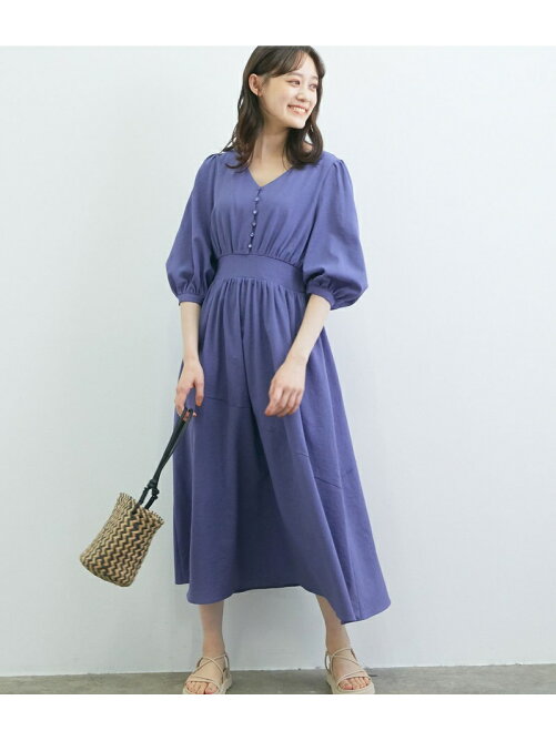 Vis Web限定 リネンライク前ボタンロングワンピース Rakuten Fashion 楽天ファッション 旧楽天ブランドアベニュー Cm5768