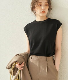 ROPE' PICNIC 【接触冷感・UVカット】ゼロスリーブニットプルオーバー ロペピクニック ニット ニットその他 ブラック ホワイト ベージュ ブルー ピンク オレンジ