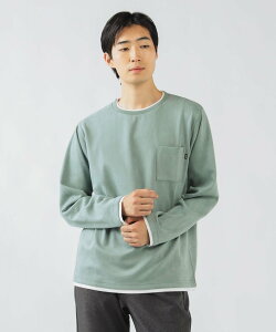 BEAMS HEART MEN �t�F�C�N�X�G�[�h �N���[�l�b�N �����O�X���[�u T�V���c �r�[���X �n�[�g �g�b�v�X �J�b�g�\�[�ET�V���c �O���[�� �u���[ �z���C�g�y���������z