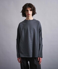 【SALE／60%OFF】BEAUTY&YOUTH UNITED ARROWS ＜Miller * monkey time＞ BORDER LONG SLEEVE/カットソー ユナイテッドアローズ アウトレット トップス カットソー・Tシャツ グレー ブラック【送料無料】