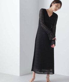 【SALE／10%OFF】NATURAL BEAUTY BASIC バルファスレースワンピース 24SS ナチュラルビューティベーシック ワンピース・ドレス ワンピース ホワイト ブラック ブルー【送料無料】