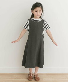 【SALE／40%OFF】URBAN RESEARCH DOORS 『親子リンク』リネンレーヨンジャンパースカート(KIDS) アーバンリサーチドアーズ ワンピース・ドレス ワンピース ブラック