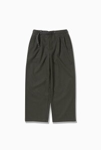 and wander REWOOL tweed wide pants �A���h�����_�[ �p���c ���̑��̃p���c �O���[ �u���b�N �x�[�W���y���������z