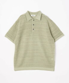 【SALE／70%OFF】monkey time BEAUTY&YOUTH UNITED ARROWS シアー クロシェット ポロシャツ ユナイテッドアローズ アウトレット トップス ポロシャツ ブラック カーキグリーン グレー【送料無料】