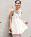 【SALE／30%OFF】FREAK'S STORE インド カシュクールキャミソールチュニック 25SS フリークスストア ワンピース・ドレス チュニック ブラック ホワイト ネイビー ピンク【送料無料】