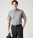 【SALE／10%OFF】NEWYORKER MEN 【接触冷感・ストレッチ】ハイゲージジャージー 半袖ボタンダウンシャツ ニューヨーカー トップス シャツ・ブラウス ネイビー グレー ブルー【送料無料】