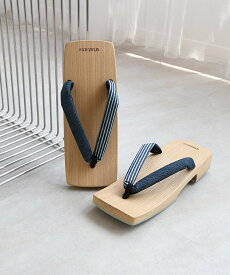 utatane utatane 高級桐下駄 ヒッコリーデニム鼻緒 メンズ LLサイズ 右近 白木 ウタタネ 着物・浴衣・和装小物 和装小物 ベージュ【送料無料】