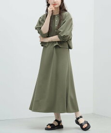 BEAMS HEART WOMEN BEAMS HEART / カットソーブラウス * ワンピース セット ビームス ハート ワンピース・ドレス その他のワンピース・ドレス ブルー ブラック ブラウン カーキ【送料無料】