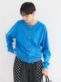 【SALE／35%OFF】AMERICAN HOLIC UVカットクルーネックニットカーディガン/紫外線防止/羽織り/綿100%/夏/春/24SS アメリカン ホリック トップス カーディガン ブラック ホワイト ブルー