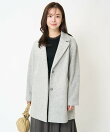 【小さいサイズ】スライバーラメミドル丈コート