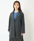 【小さいサイズ】スライバーラメミドル丈コート