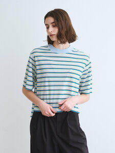 �ySALE�^30%OFF�zthree dots Hampton tee short sleeve �X���[�h�b�c �g�b�v�X �J�b�g�\�[�ET�V���c �z���C�g �u���b�N �u���[�y���������z