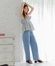 ギャザービスチェツキフレンチスリーブ
