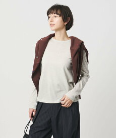 UNITED ARROWS ラメ テンジク ロングスリーブ カットソー ユナイテッドアローズ トップス カットソー・Tシャツ シルバー ゴールド グレー【送料無料】
