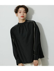 【SALE／55%OFF】AZUL BY MOUSSY PIPING DESIGN BLOUSE アズールバイマウジー トップス シャツ・ブラウス ホワイト ブラック