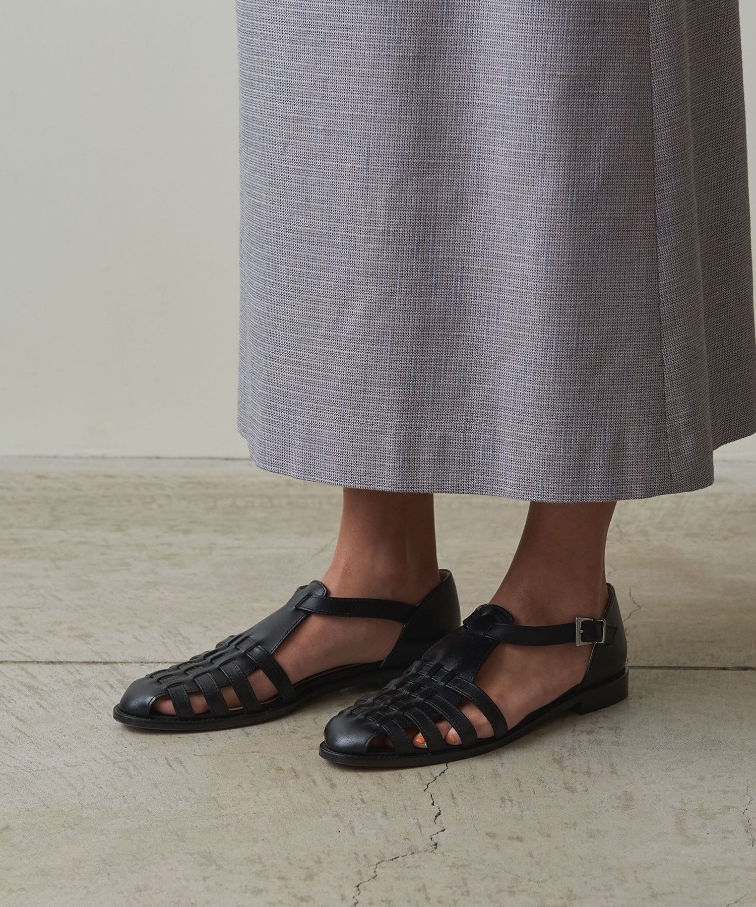 BEAUTY&YOUTH UNITED ARROWS｜<Steven Alan>LEATHER MESH SANDALS