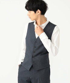 【SALE／40%OFF】BEAMS HEART MEN BEAMS HEART / ピンヘッド トラベル ジレ 23AW(セットアップ対応) ビームス ハート スーツ・フォーマル スーツベスト ブラック ブルー ネイビー【送料無料】