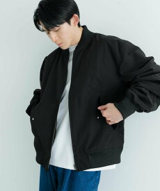 【SALE／40%OFF】URBAN RESEARCH ITEMS ポリツイル MA-1 アーバンリサーチアイテムズ ジャケット・アウター MA-1 ブラック カーキ【送料無料】