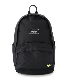 (What it isNt) ART BY MARK GONZALES (What it isNt) ART BY MARK GONZALES/(U)(What it isNt) DAYBAG ロゴ 25L ゴースローキャラバン バッグ リュック・バックパック ブラック【送料無料】