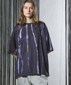 MAISON SPECIAL Abstract Prime-Over Crew Neck T-Shirt メゾンスペシャル トップス カットソー・Tシャツ グレー ブラック ホワイト【送料無料】