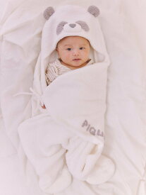 gelato pique 【限定カラーあり】【BABY】パウダーアニマルおくるみ ジェラートピケ マタニティウェア・ベビー用品 その他のベビーグッズ ホワイト グリーン【送料無料】