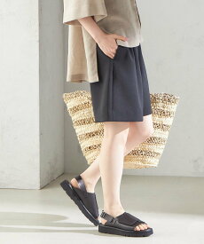 【SALE／40%OFF】SHIPS WOMEN ＜手洗い可能＞ダブル クロス ハーフ パンツ シップス パンツ キュロット ブラック ベージュ【送料無料】