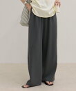 【低身長サイズ34有り】ドライポリイージーセミワイドパンツ